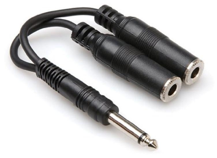 

Hosa YPP-111 Mono phone male to mono phone female x 2 Y cable