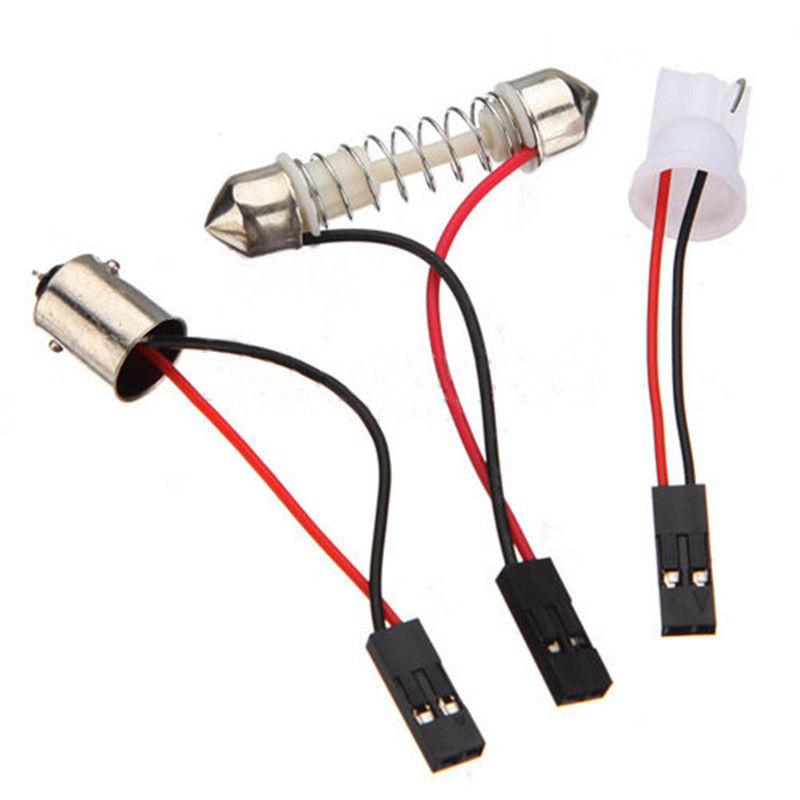 2Set 12V Car 1210 48-LED Panel Light 7000K White Dome Map Interior Bulb Lamp