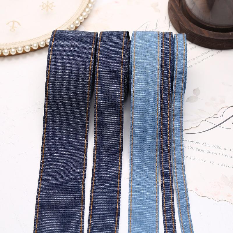 Kit DIY Accesoriu de Păr Fundă Denim Coreean