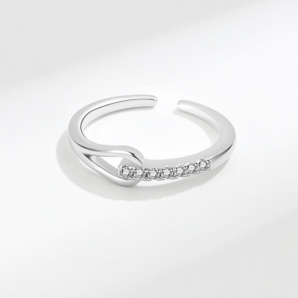 Lindon clássico liga de cobre anel de zircão feminino joias promessa de casamento presente de festa