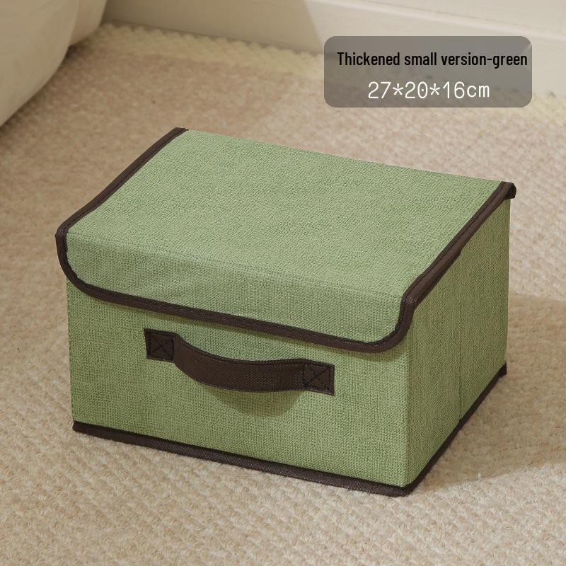 Foldable Dustproof Clothes Storage Box with Lid - Multifunctional Organizer for Clothing and Pants
