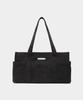 Macoi Big Square Suede Baguette Shoulder Dot Bag [Black]