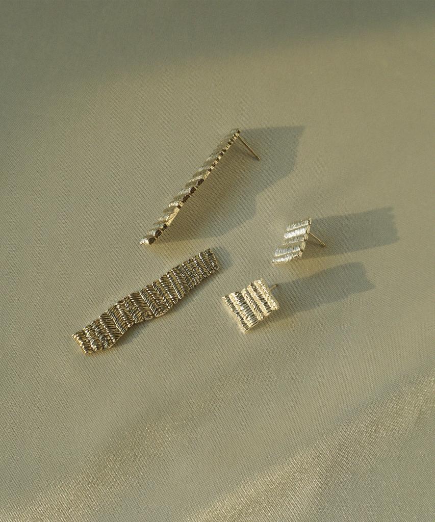 Bizarre Jewelry Guilloche Earrings