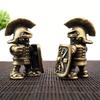 Roman Soldier Metal Model Metallic Army Figurine Perfect Gift for Boys and Girls Suitable for Desktop Display