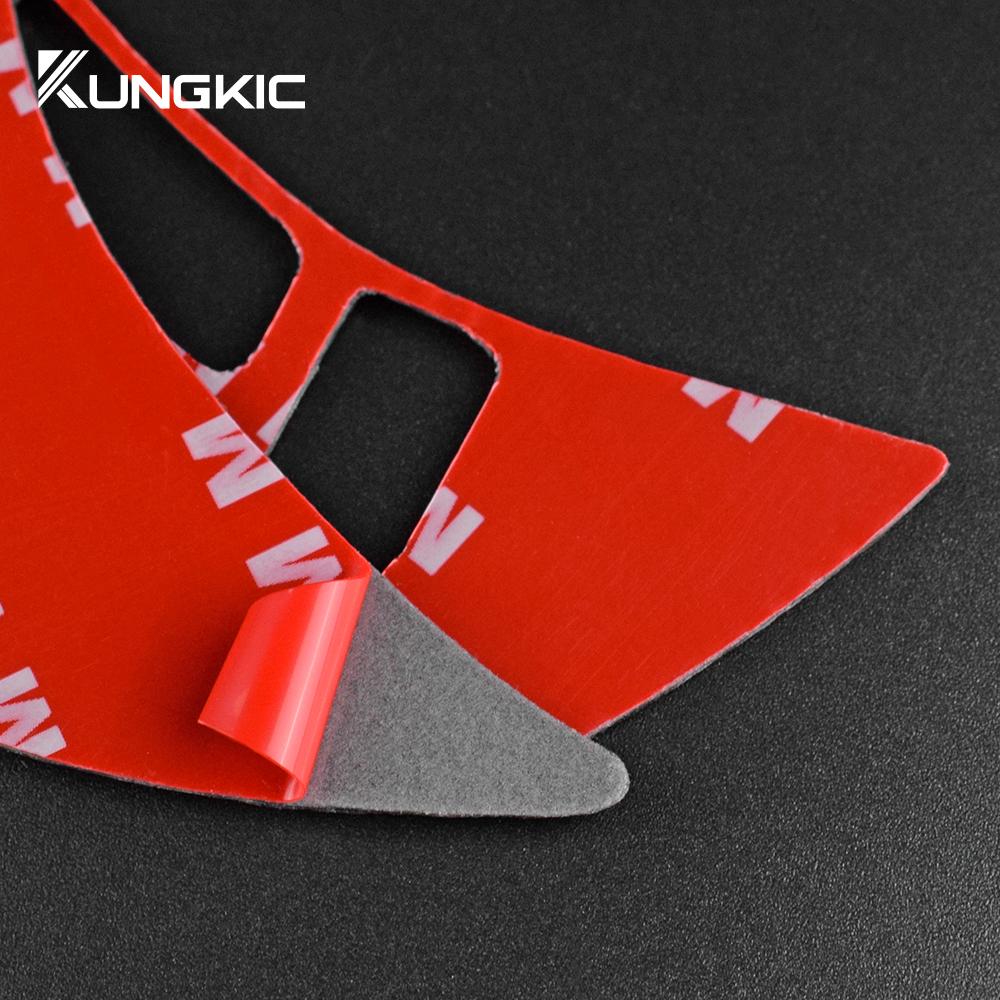 Real Soft Carbon Fiber Sticker For Subaru Impreza 2009 2010 2011 Car Steering Wheel Button Frame Interior Trim Accessories