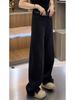 Women's Retro Blue High-Waisted Wide-Leg Jeans: Plus Size, Slimming, Versatile Straight-Leg, Autumn Style