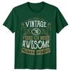 Vintage 70 Years Of Being Awesome Unisexs TShirt 70th Birthday