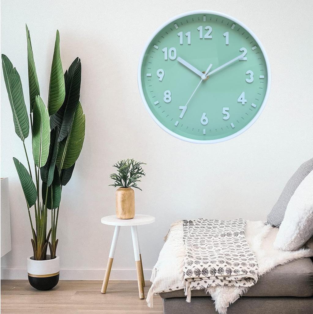Minimalist Three-dimensional Digital Wall Clock Non-punching Silent  Non-ticking Wall Clock for Kitchen Bedroom Living Room