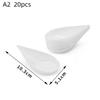 20Pcs Mini Waterdrop Spoon Disposable Dessert Spoons For Appetizers Sushi Desserts Tasting Catering Supplies Soup Scoop