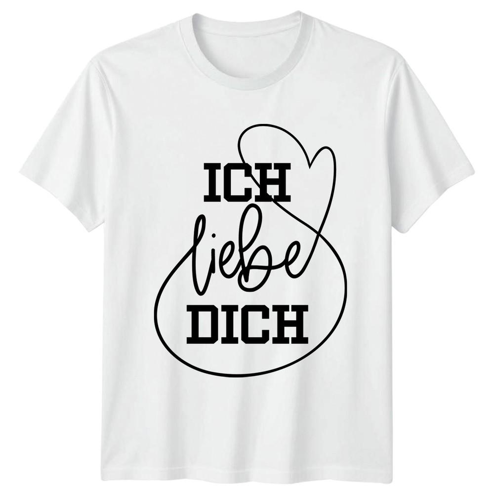 Ich Liebe Dich TShirt Valentine GerUnisex Love Valentines Day Gift For Him And Her S