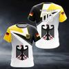 T-shirt Sportiva Estiva da Uomo con Stampa 3D e Girocollo