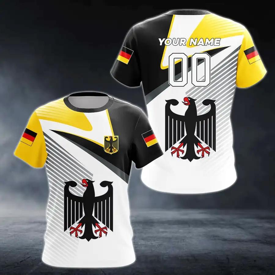 T-shirt Sportiva Estiva da Uomo con Stampa 3D e Girocollo