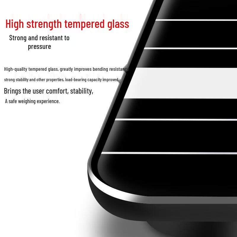 BORO Striped Digital Body Weight Scale with USB Charging