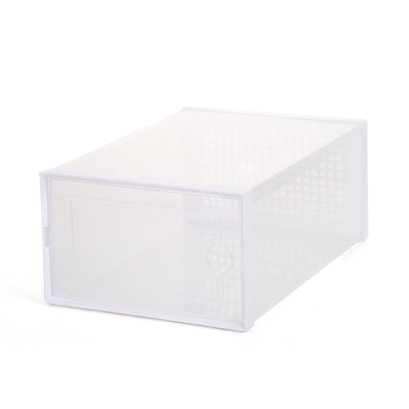 

Прозрачный пластиковый ящик для обуви с откидной крышкой - Компактный складной шкаф и полка для хранения обуви 33x23x14 cm