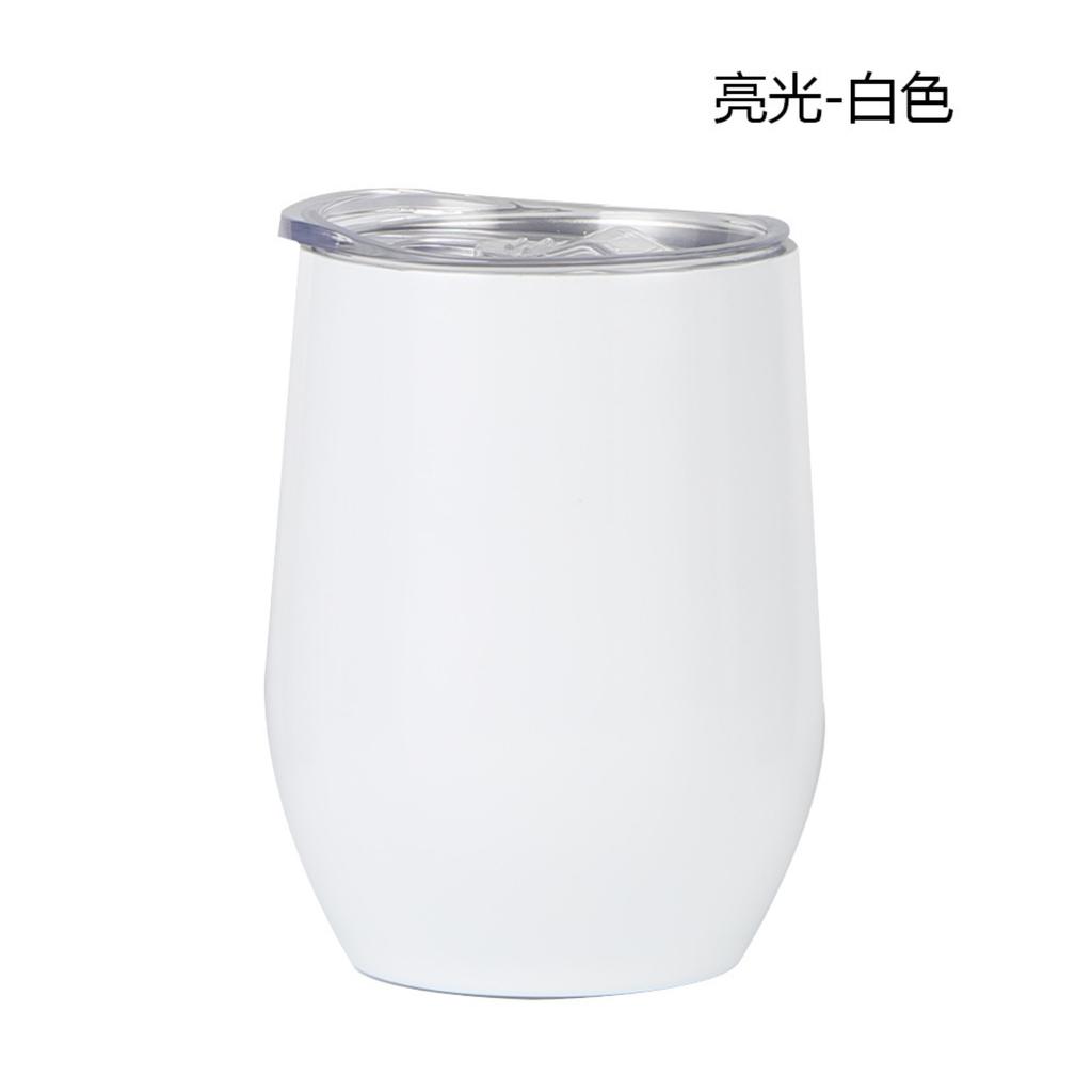 Egg-shaped Cup Wine Glass-inspired Cup -printed Double-walled Tumblers 12oz Stainless Steel Insulated Mugs -inspired Cups