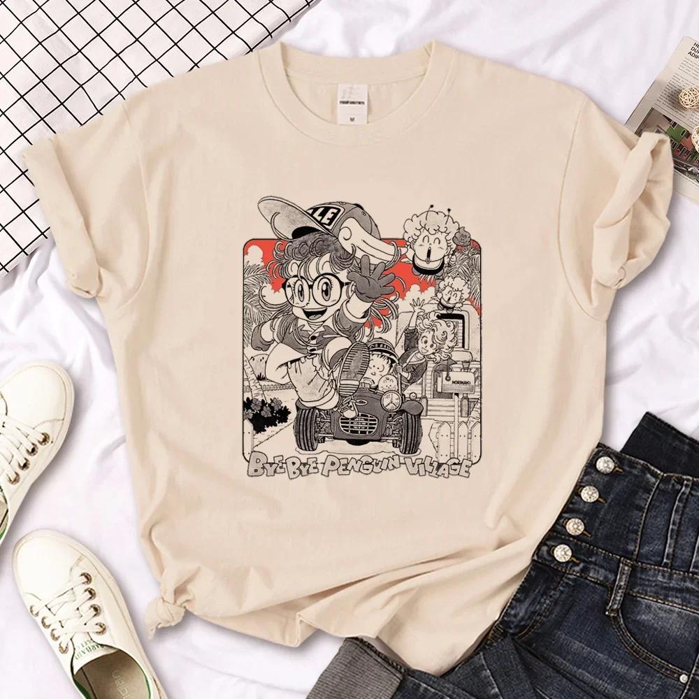 Unisex Arale T-shirts Women Graphic Japanese Unisexga Tshirt Female Y2k Clothes Y2k Top Harajuku Graphic T Shirts Women Clothing
