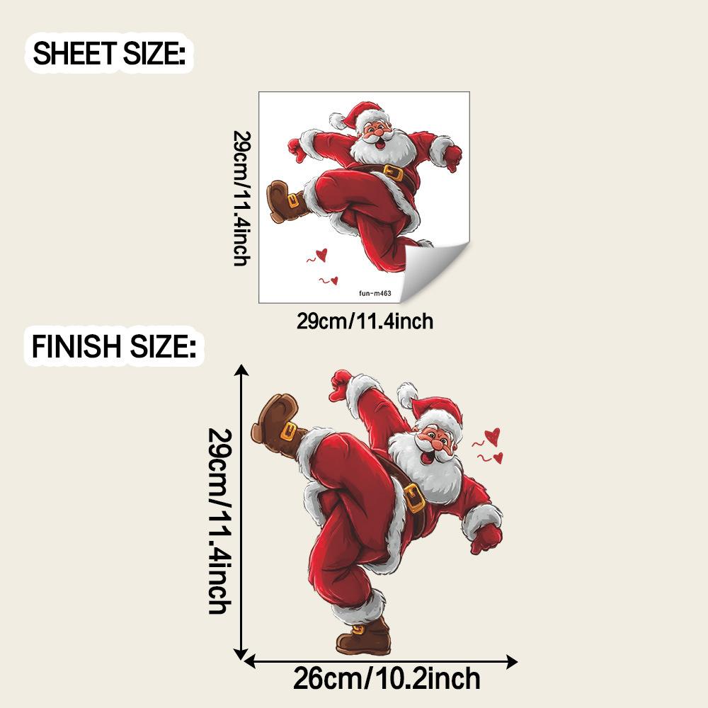 

Креативные и забавные наклейки на стену для украшения дома, ванной комнаты, туалета с Санта-Клаусом