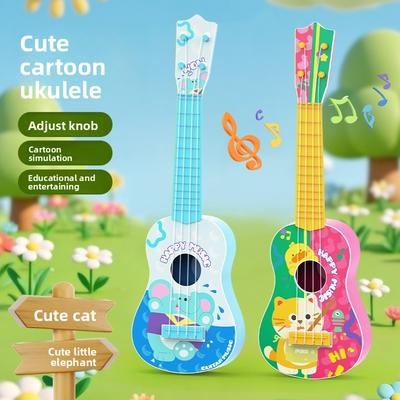 Kinderen Speelgoed Gesimuleerde Gitaar Beginners Mini Gitaar Instrument Kan Muziek Spelen Voor Jongens En Meisjes, Beste Verjaardagscadeau Voor Jongens