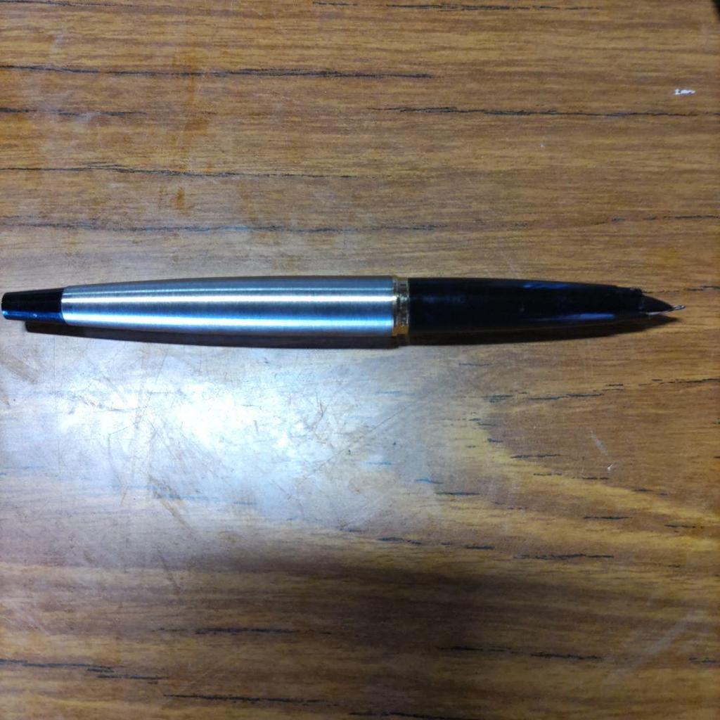 Used PARKER Fountain Pen Stainless Steel Barrel