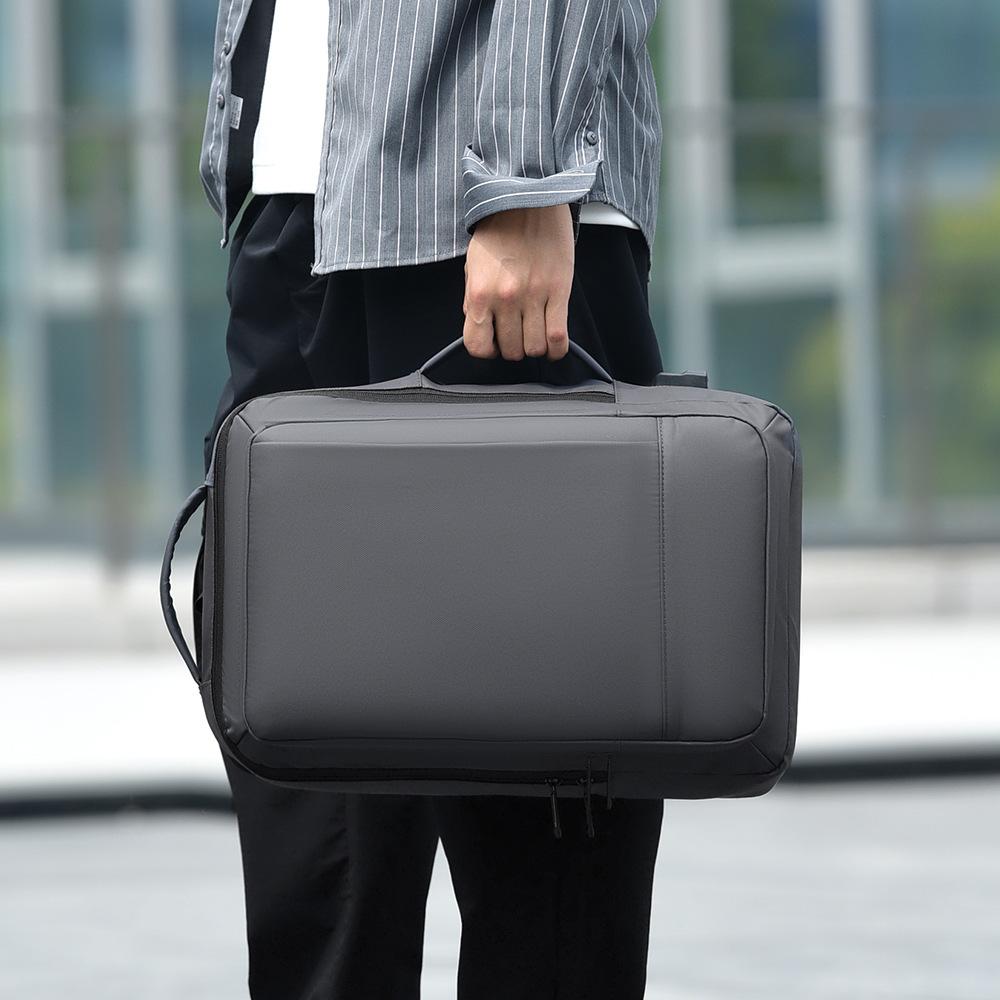 Plecak z ładowaniem USB męski wielofunkcyjny plecak na podróż służbową odporny na zachlapania rozszerzany torba na komputer plecak szkolny