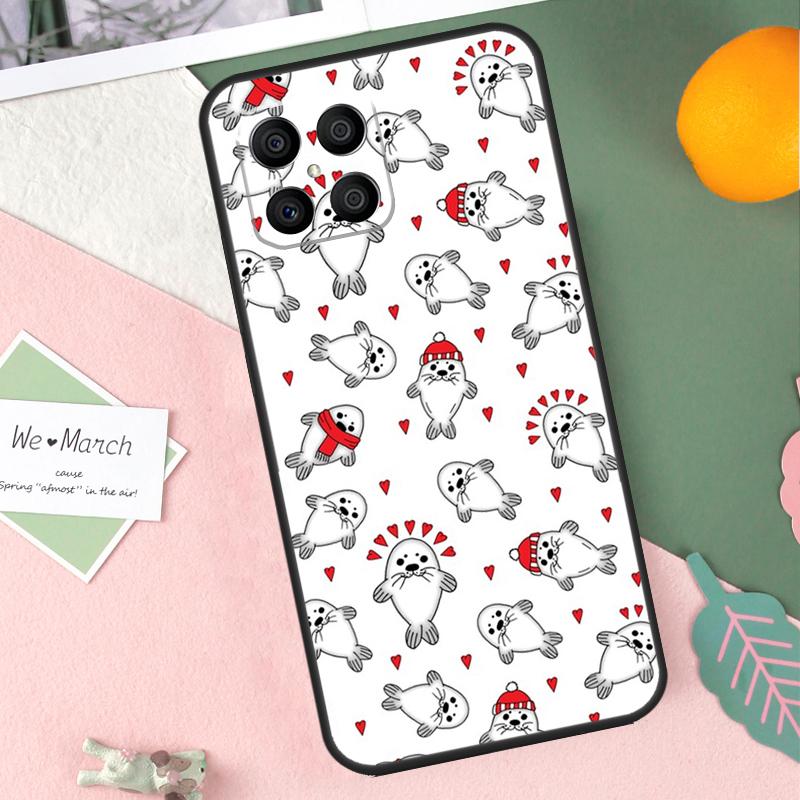 Baby Seals Case For Honor 200 Lite 50 70 90 X9b X9a X8b X8a X8 X9 X9c Honor Magic 7 Pro 5 6 Lite Cover