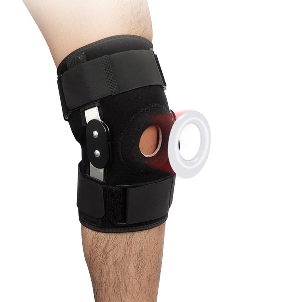 Sport Knee Brace Compression Sleeve 360 Degree Wrap Adjustable Shock Absorption Patellar Support