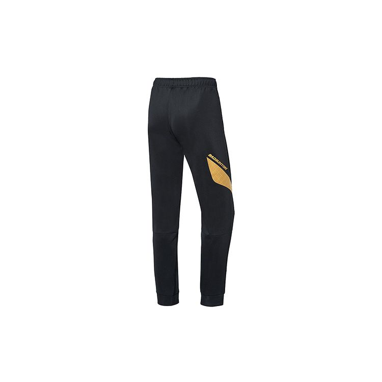 Li Ning Knitted Gold Logo Sports Casual Pants Women pants Black AKLP582-2