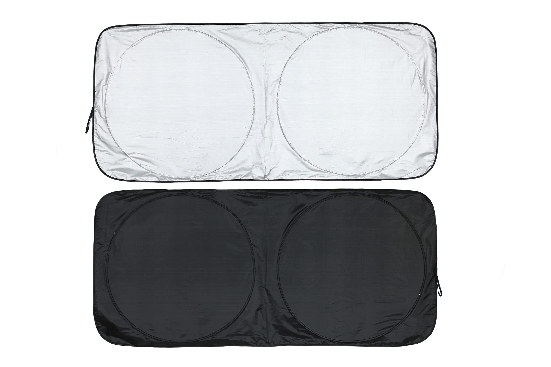 

mujina Car Sunshade, Windshield Sunshade, Blackout Front Shade, Easy Installation, Full Window Coverage (Black)