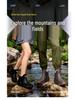 Men's & Women's Non-Slip Waterproof Short Rain Boots with Cotton Lining for Outdoor Use