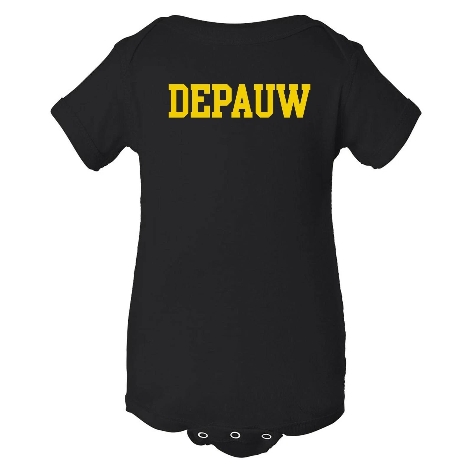 Depauw Tigers Basic Block Unisex Creeper - Black L