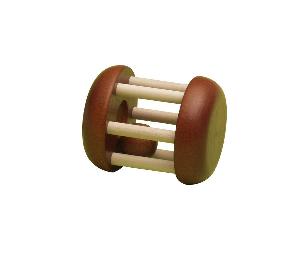 Sakai Sangyo Forest Roller Baby Made in Shake and First Natural Gift (Brown) Toy, Japan, Roll, Baby's Toy, Wooden, Color,
