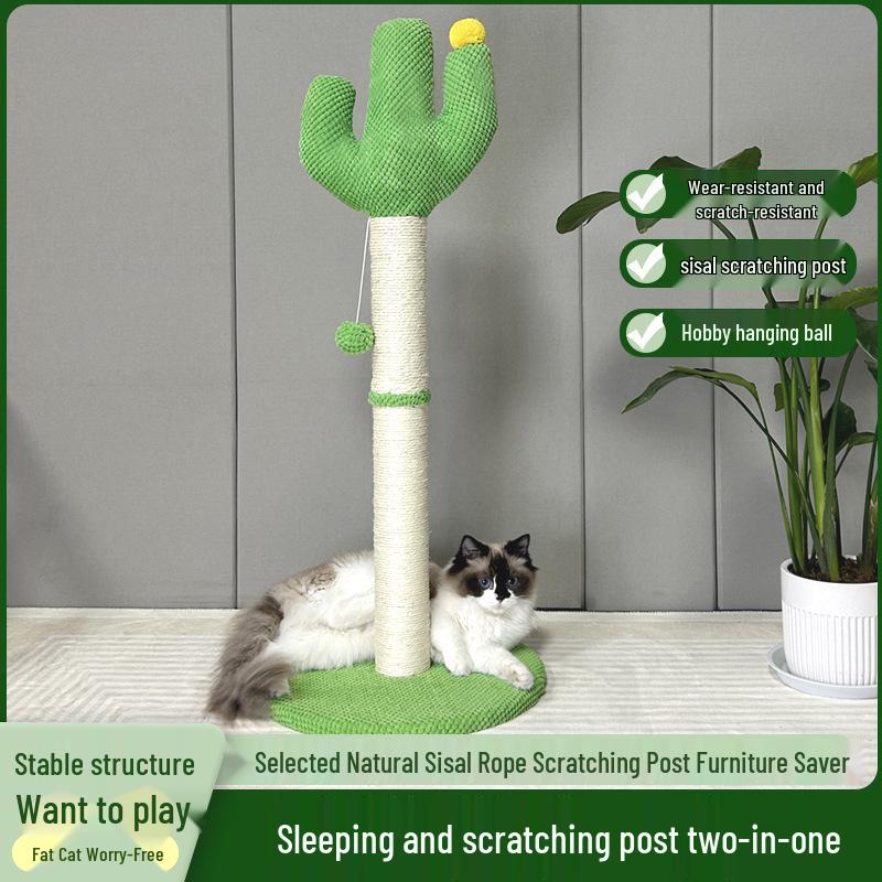 Large Sisal Cat Scratching Post & Tree with Claw Sharpening Toy