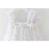 New Christmas Dress Stars Moon Strapless Dress Princess Mesh Shaggy Dress Children's Halter Dress Holiday Dress