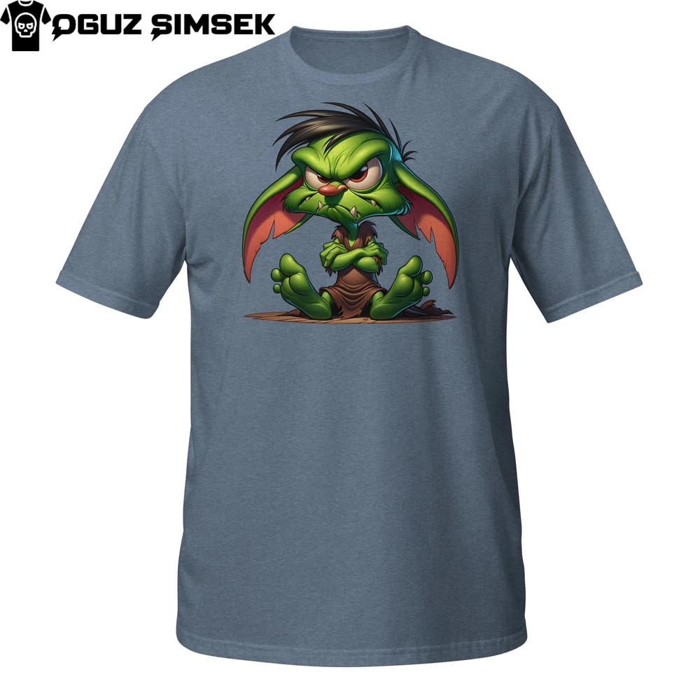 

Grumpy Goblin T-Shirt – Angry Cartoon Creature with Street Style Vibes XL