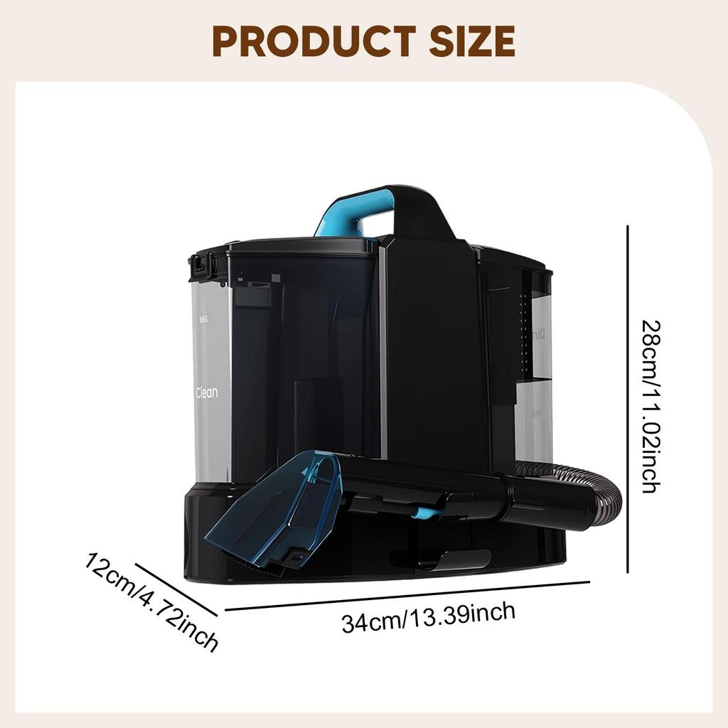 Carpet Cleaner Machine Practical Deep Stain Cleaning Upholstery Spot Cleaner Washing Machine for Curtains Carpets EU Adapter