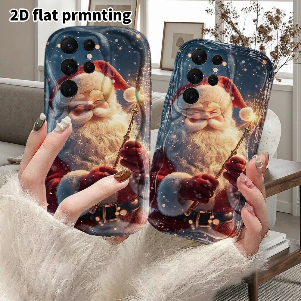 Phone Case: 2D Flat Samsung Galaxy A34 A35 M05 M06 S20 S22 S21 FE Plus 5G Protective Case, Couple Style, Santa Claus, Christmas and Halloween Gift
