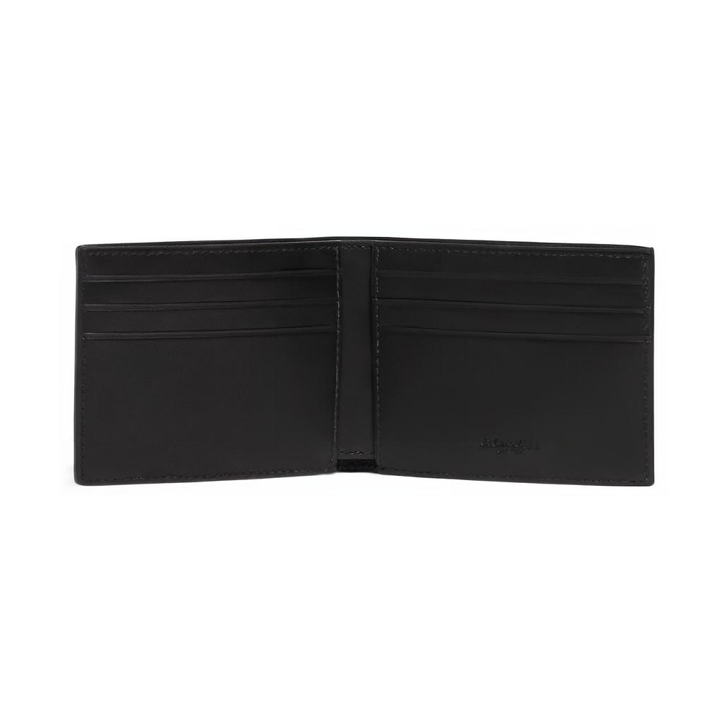 New COACH Boxed PVC Wallet Set And Wallet Mini Men's Black CE441-MI5