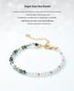 Minimalist Moss Agate & Pearl S925 Silver Bracelet