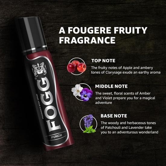 FOGG Punch No Gas Deodorant für Männer, lang anhaltendes Parfüm-Körperspray, 150 ml