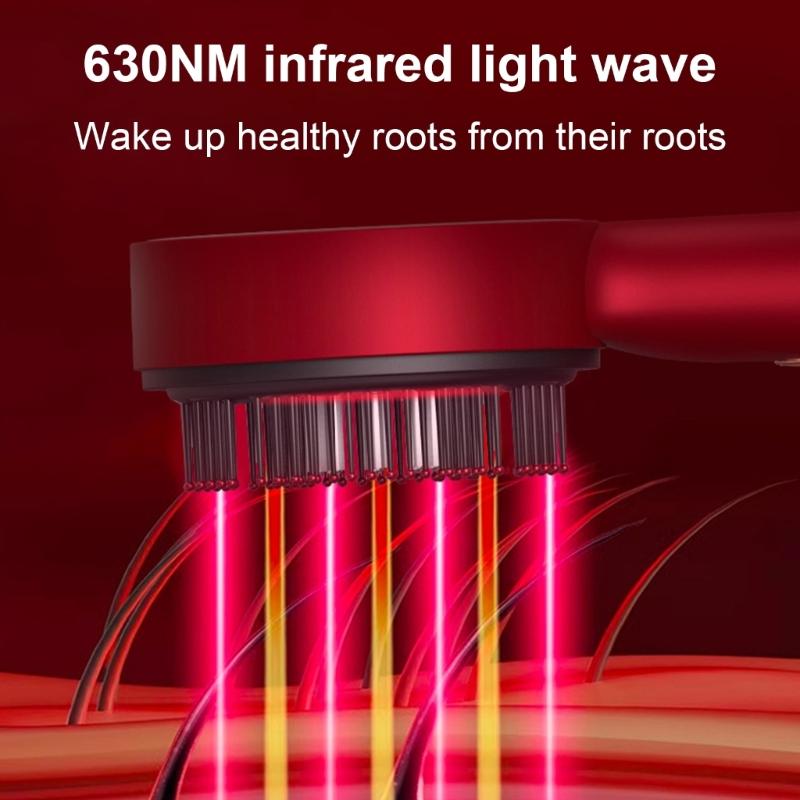 Electric Massager Brush Electric Vibrations Massage Comb Scalp Massage Comb for Nourishing Hair Relieve Head Pressure