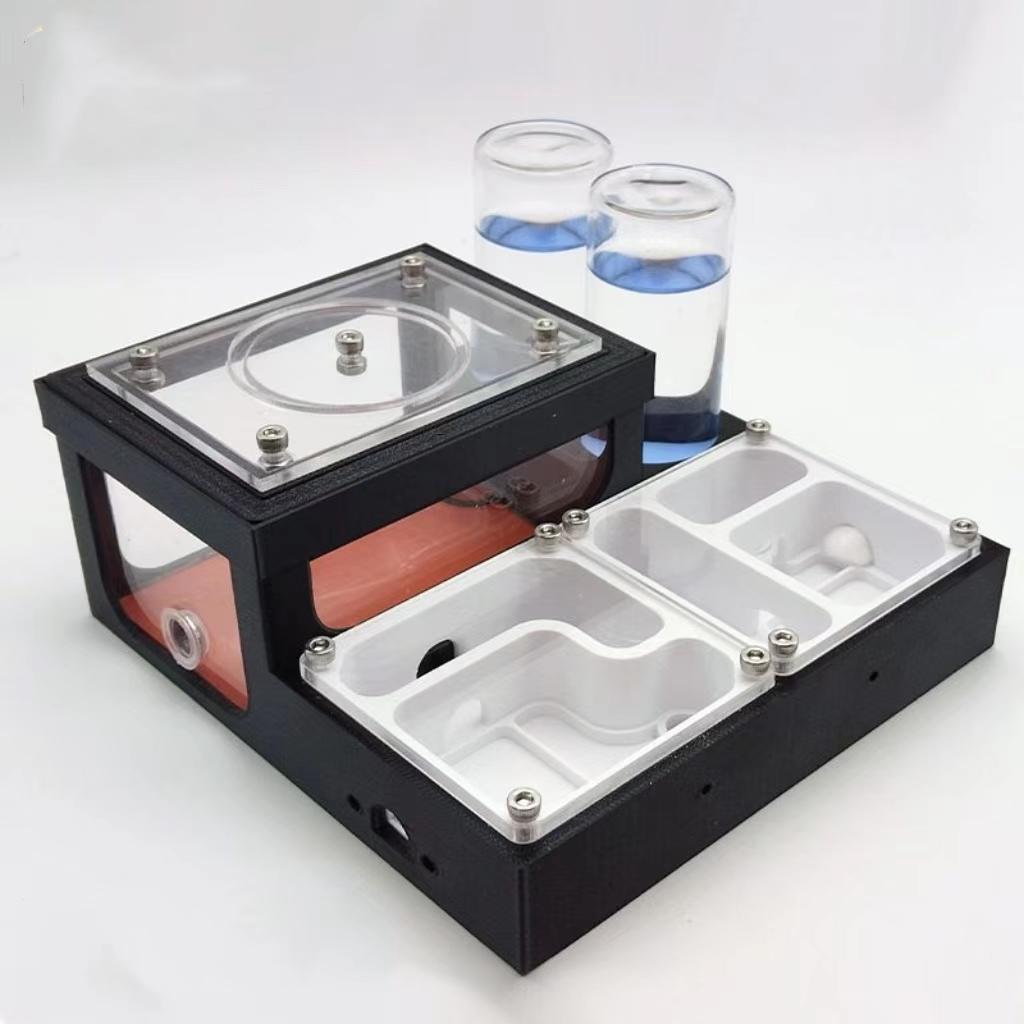 Fazenda de formigas impressa em 3D, suprimentos para ninho de formigas rainhas para criadores de formigas iniciantes, casa de formigas adequada para espécies pequenas de formigas, formigueiro de estimação