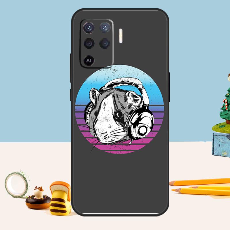 

Cartoon Guinea Pig For OPPO A58 A78 A98 A17 A57 A77 A16 A76 A96 A74 A94 A5 A9 A15 A52 A72 A93 A53 A54S Case OPPO A72
