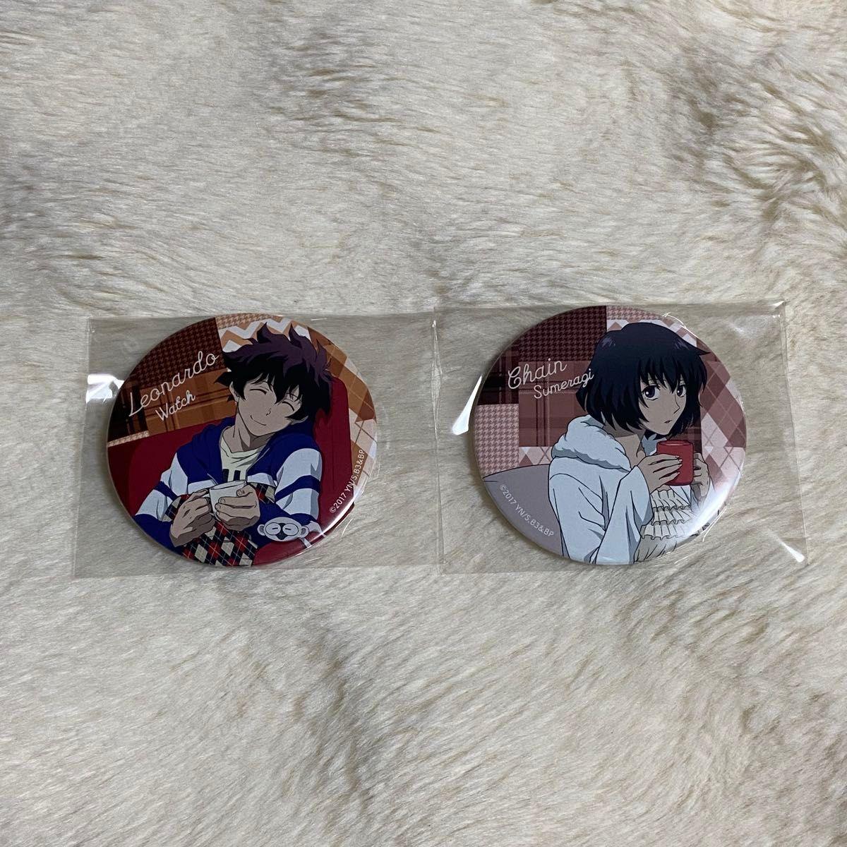 Used Blood Blockade Battlefront & BEYOND Anikuji Can Badge Leo Chain
