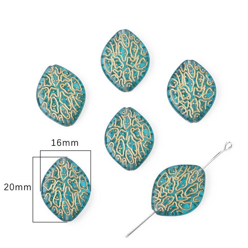 Handmade Retro Baroque Star, Moon & Flower Beads for DIY Earrings, Bracelets & Hair Accessories