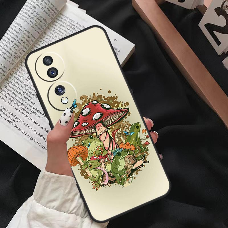 Cottagecore Frog Aesthetic For Honor Magic 8 6 7 Pro Case For Honor X9d X9c X9b X9a X8c X8b 200 400 50 70 90 Lite Win RT