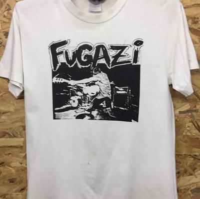 Vintage 80. roky Originálne tričko kapely Fugazi, Hudobný štýl Tričko Unisex Bavlnené Unisex Tričko