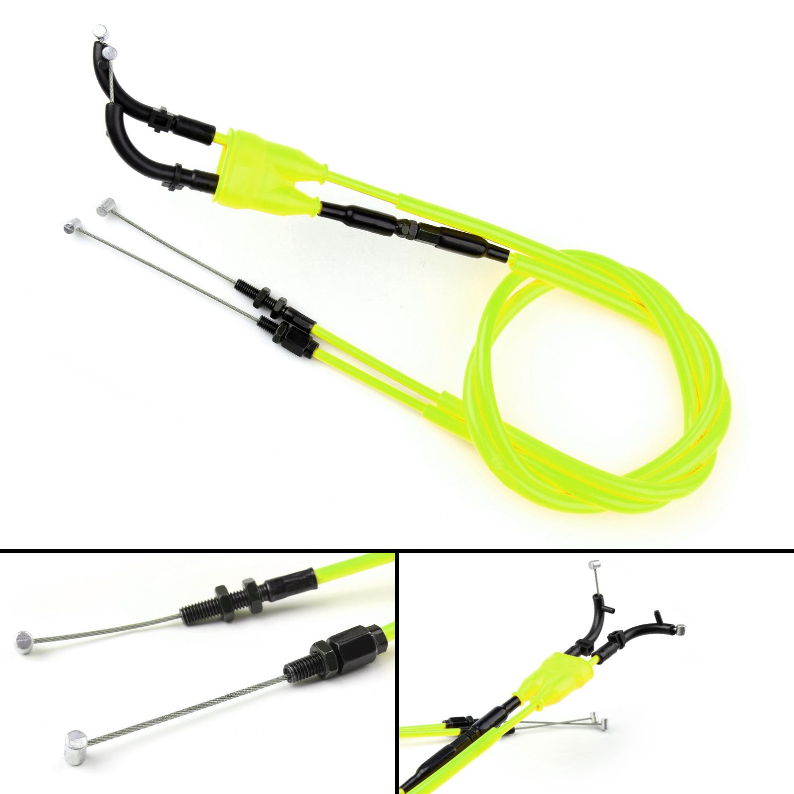 

Throttle Cable Push/Pull Wire Line Gas For Yamaha 2014-2021 MT-07 MT07 YELLOW