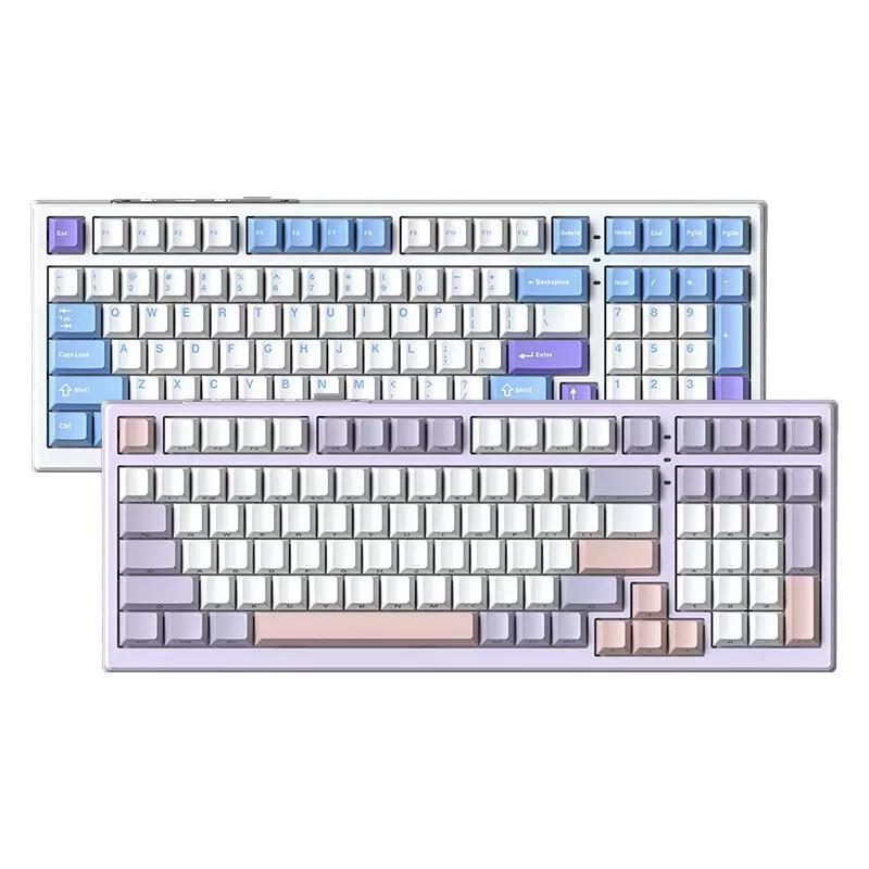 Xinmeng X98ProV2 RGB Tri-Mode Bluetooth Mechanical Keyboard: Full-Key Hot-Swappable Gaming Keyboard