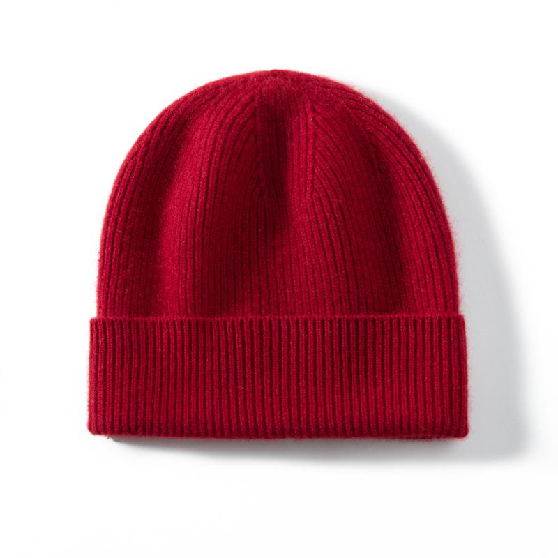 Unisex Winter Cashmere Knit Wide Fit Head Wrap Hat