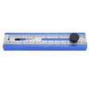 Folding Measuring Ruler Multi Angle Adjustable Woodworking Marking Ruler with Bubble Level and Knob Aluminum Alloy Blue